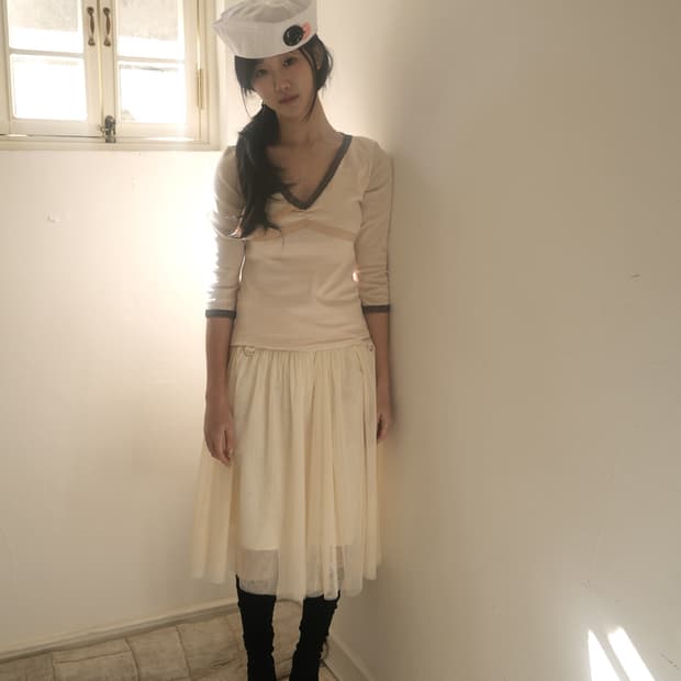 인앤양인하모니 Tulle skirt, ivory