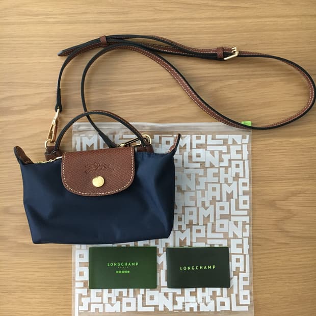 롱샴 르 플리아쥬 파우치 오리지날 네이비