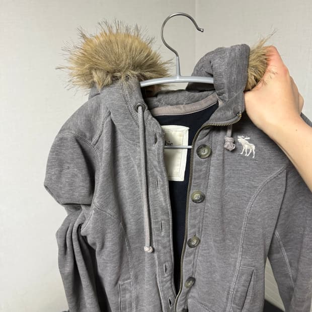 희귀매물 아베크롬비 울프죠 후드집업 