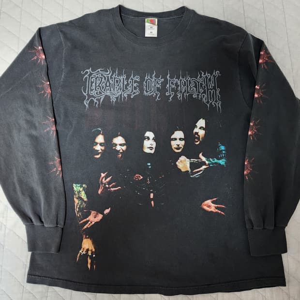 [XL] 90s 크레이들오브필스 빈티지 밴드티 롱슬리브