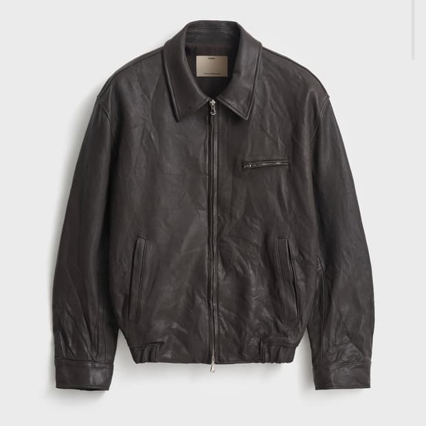 포터리 고트 레더 자켓 다크브라운 3사이즈