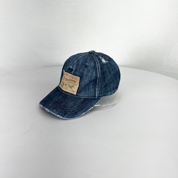 리바이스 y2k 데님 볼캡 