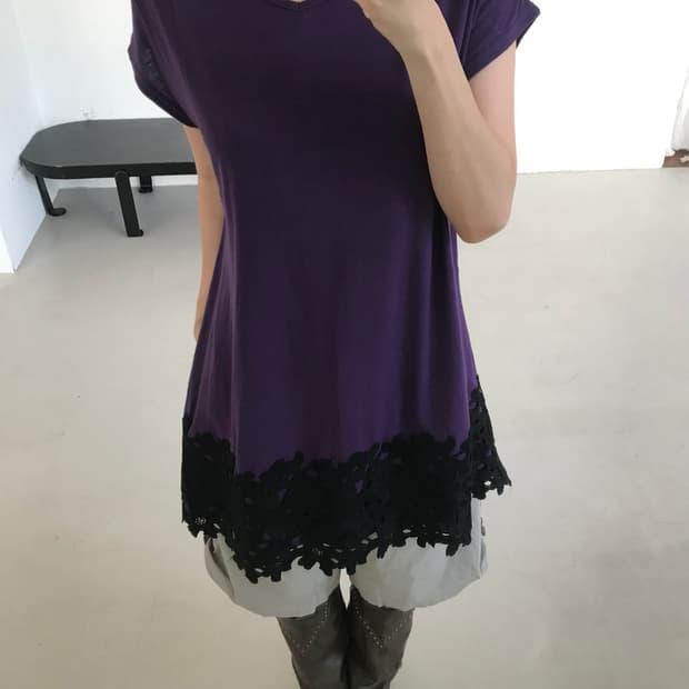 vintage purple lace top