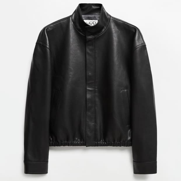 엘무드 - 모나크 레더 블루종 가죽 자켓 