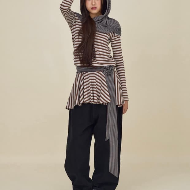 글로니 글로니 듄 투톤 드레스 브라운 장원영 원피스 M