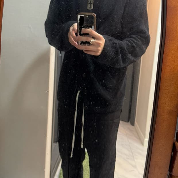 [50] 솔로이스트 아가일 가디건(착샷o)