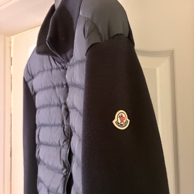 몽클레어 니트패딩 네이비 l사이즈