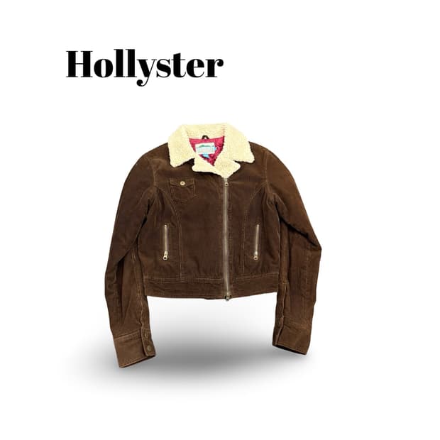 (44)홀리스터코듀로이크롭자켓