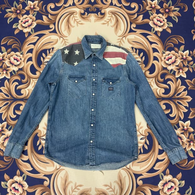 (M)폴로랄프로렌 데님앤서플라이 성조기 데님셔츠