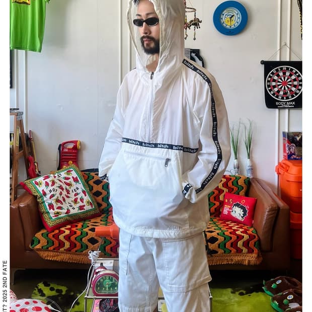90s Bitch Skateboards Nylon Hood Anorak