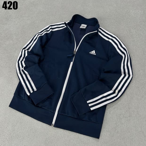 아디다스 삼선 네이비 져지 