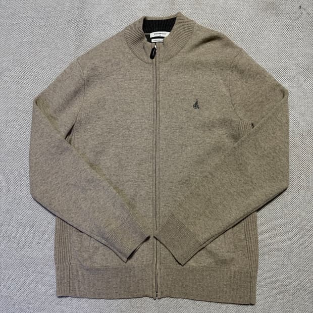 빈폴 캐시미어 블렌드 니트 집업