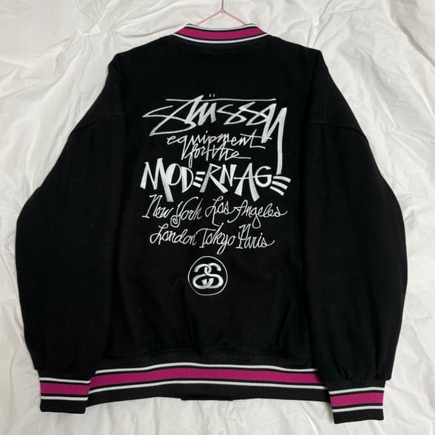 Stussy 스투시 모던에이지 바시티 자켓