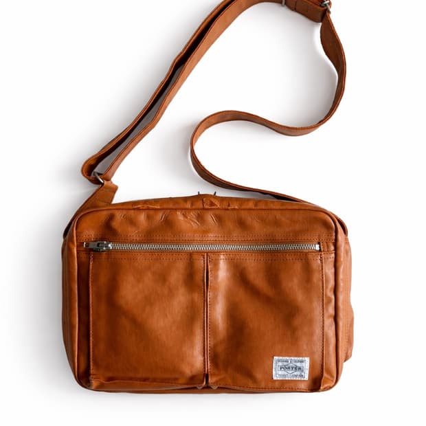 PORTER FREE STYLE SHOULDER BAG (Camel)