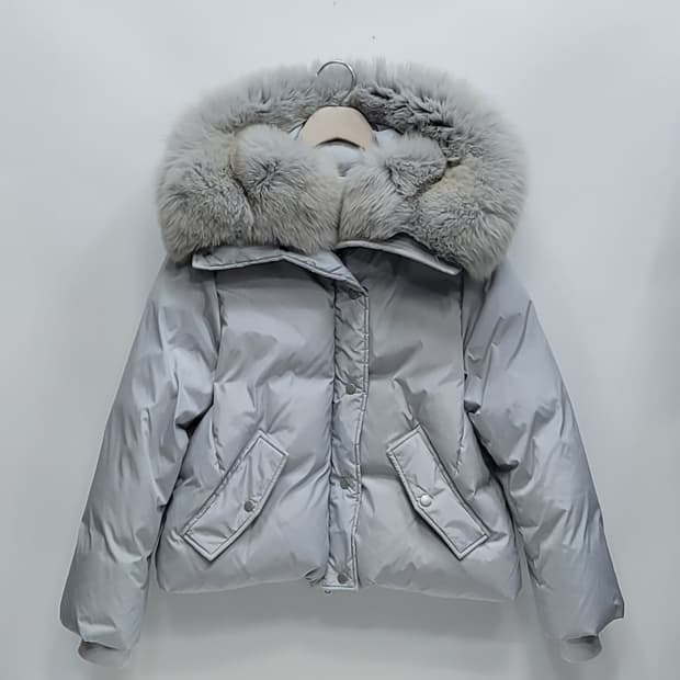 Mayonez 폭스퍼 구스 다운 숏 패딩 / 여 FREE
