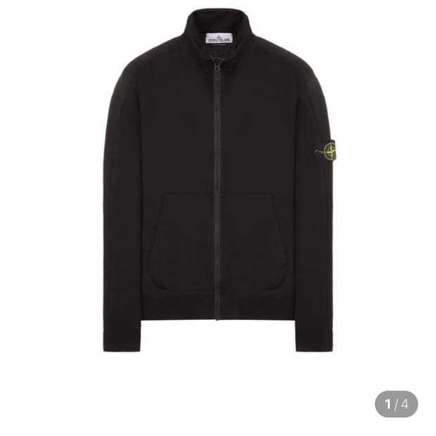 스톤아일랜드 집업 스웻셔츠  블랙