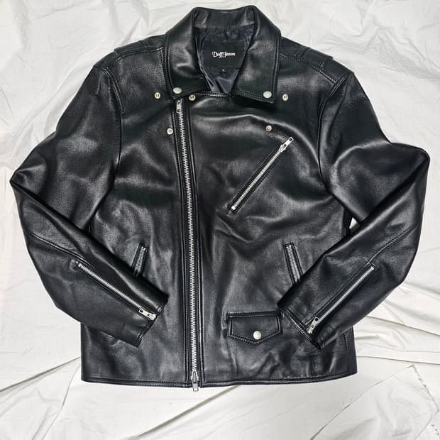 도프제이슨 램스킨 라이더 자켓 가죽 자켓 L