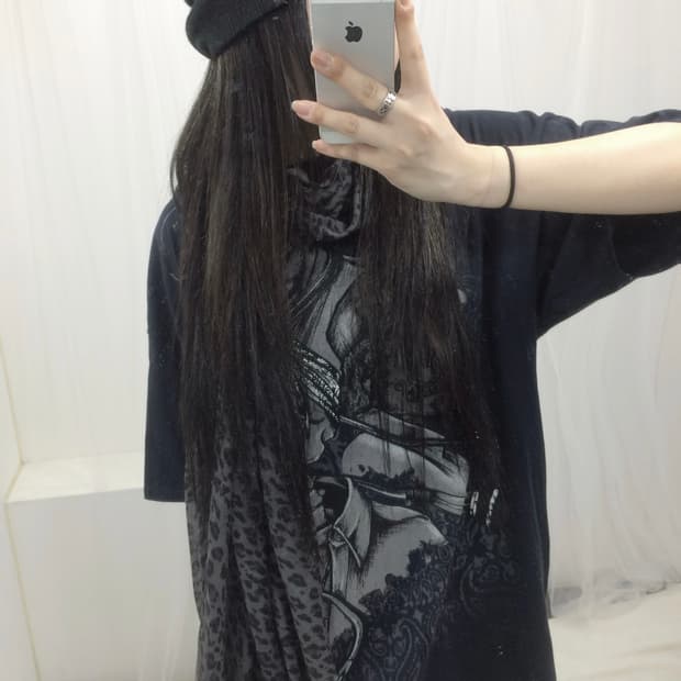 🪽스컬 펑크 블랙 모리 세트🪽