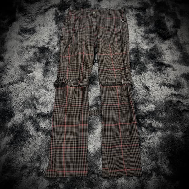 Vivienne Westwood 스트랩 하운드투스 지퍼 팬츠
