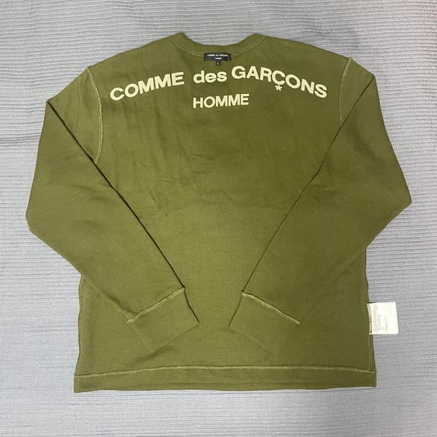 [희귀매물] 07fw 꼼데가르송 와플 롱슬리브 인사이드 아웃 새상품