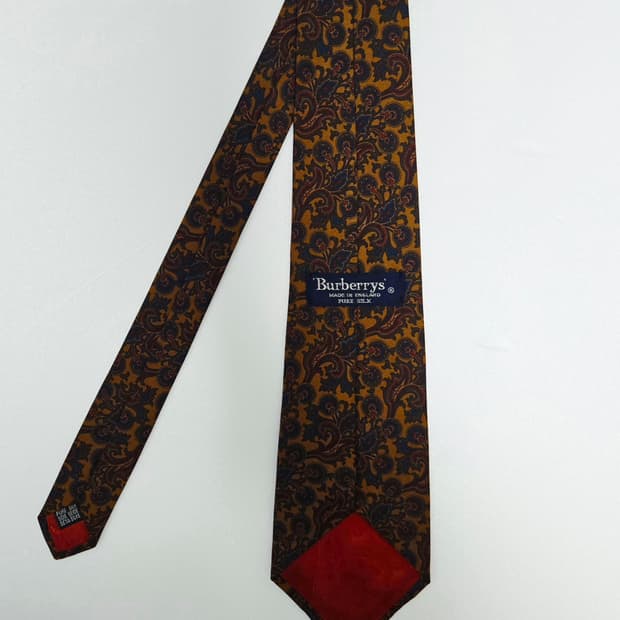 버버리 페이즐리 실크 넥타이