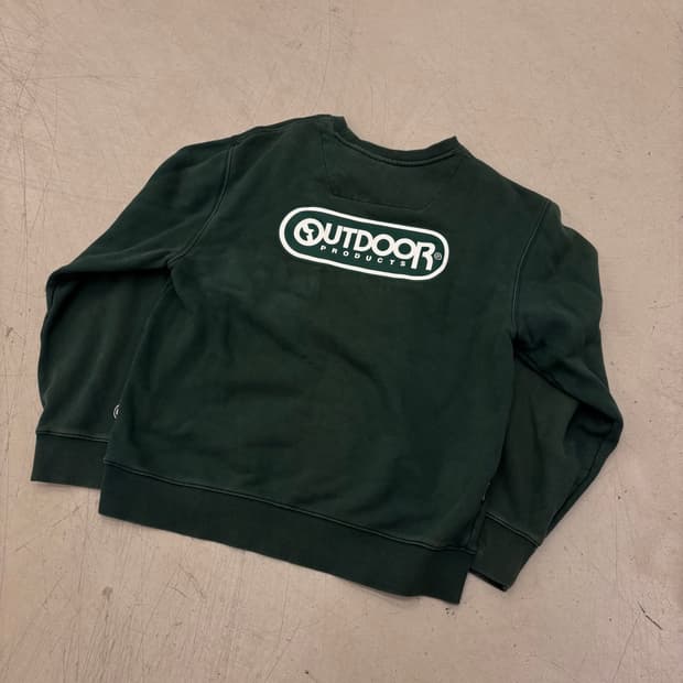 아웃도어프로덕트 그린 빅로고 맨투맨