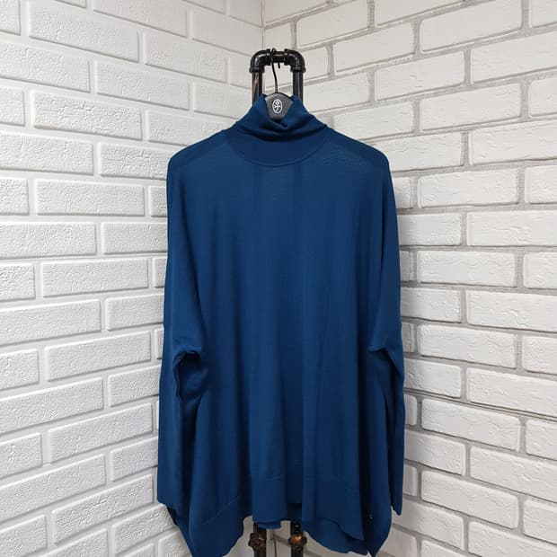 [m/정품] 구찌 인터로킹 터틀넥 여성 울 니트 청록색