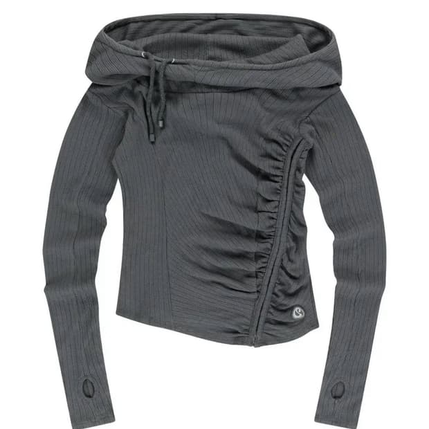 코이세이오 셔링 후크 후디 차콜