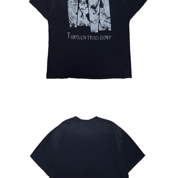 25SS THROUGH TRIALS GLORY VINTAGE T-SHIR