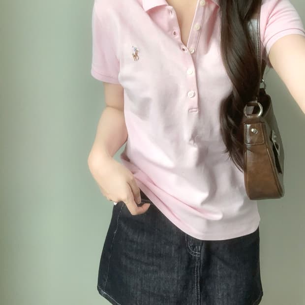 폴로 반팔 카라티 