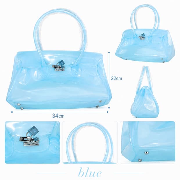 젤리 벌킨백 젤리빅백 숄더백 젤리백 키키쓰 숄더백 블루