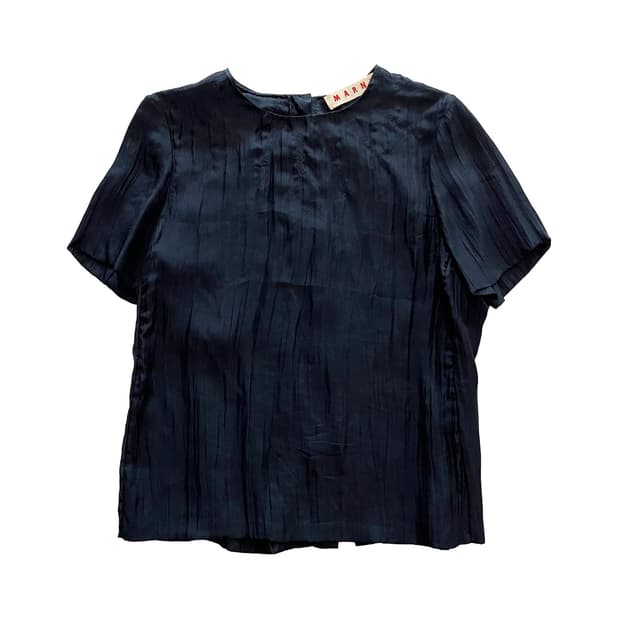 MARNI silk back-button blouse
