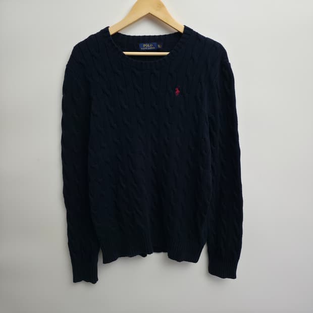 [XXL] 폴로 랄프로렌 네이비 케이블 니트