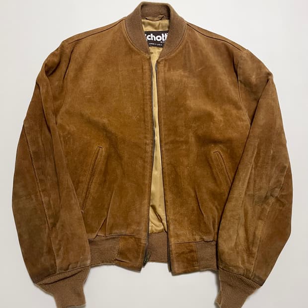 쇼트 80s 폭격기자켓 스웨이드봄버 마원