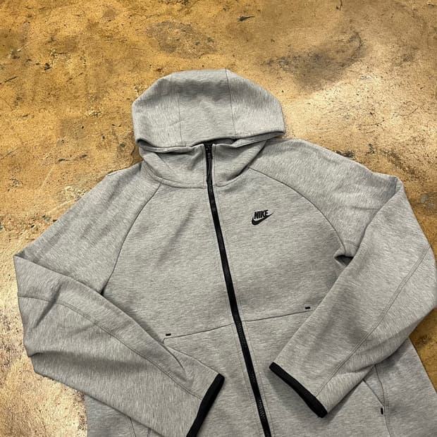 [정품/L] 나이키 테크 플리스 후드집업 그레이 b8