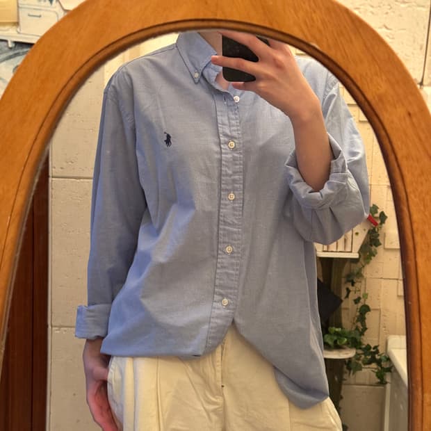 폴로 랄프로렌 블루 스트라이프 Classic Fit 