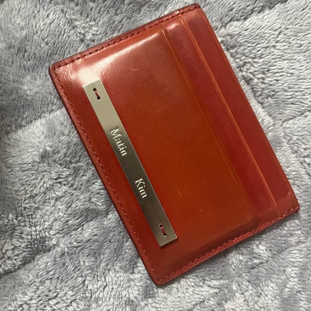 마뗑킴 카드지갑 레드