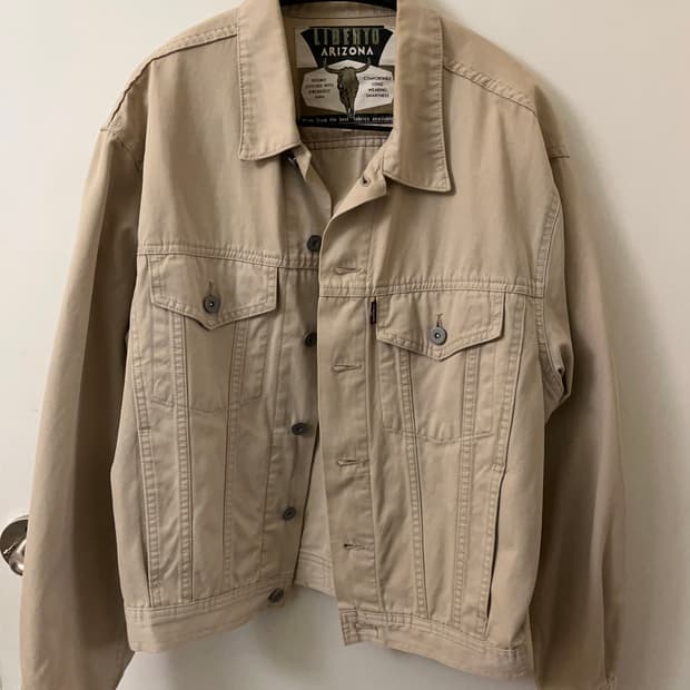 베이지 트러커 자켓 m