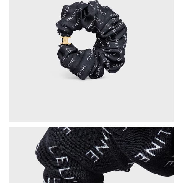 셀린느 블랙 스크런치 슈슈 판매해요