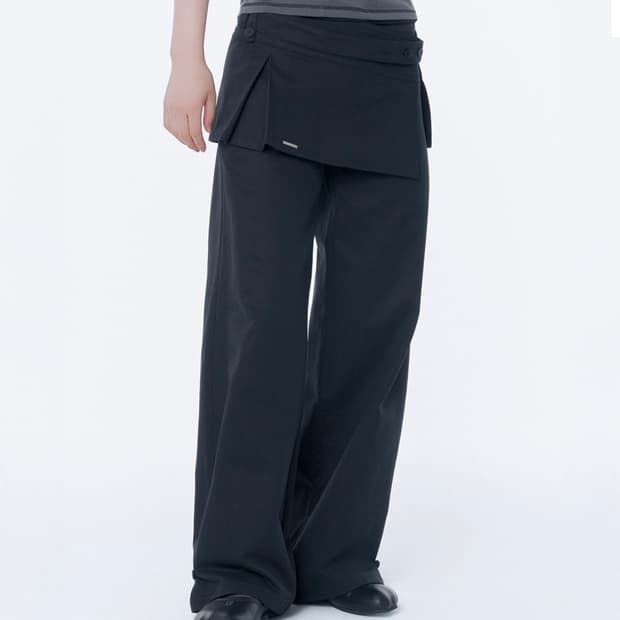 미세키서울 26ss Button tab mini skirt pants