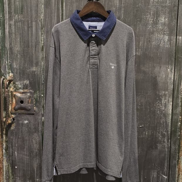 00s GANT Long Sleeve Rugby Shirt