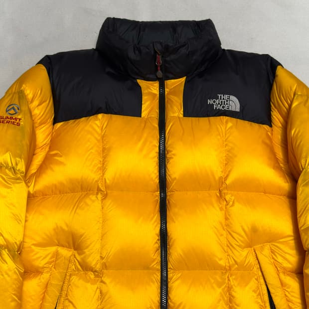100 노스페이스 써밋시리즈 800 옐로우 구스다운 패딩