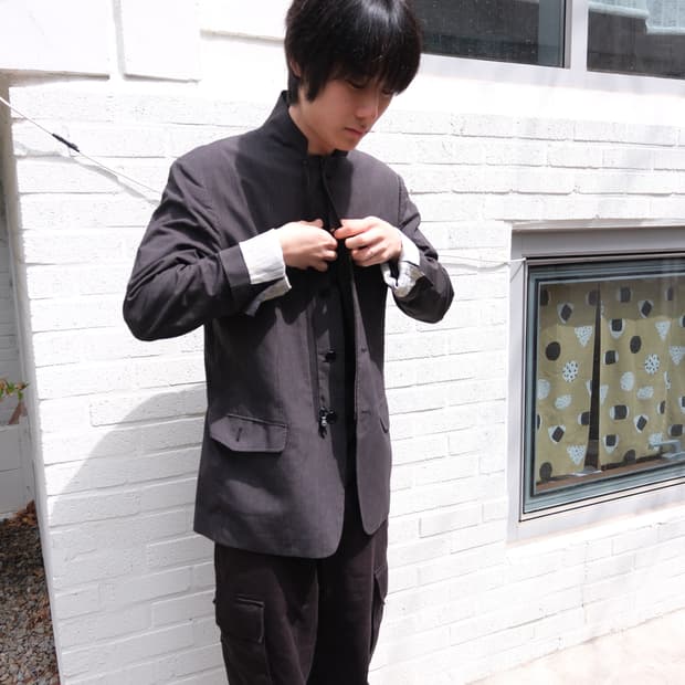 John varvatos 스트라이프 유틸리티 자켓 40