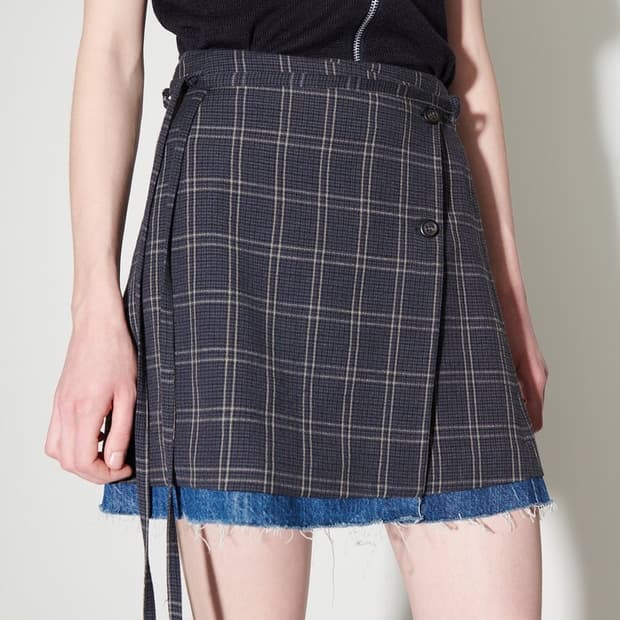 Our Legacy 아워레가시 랩스커트 • 체크스커트