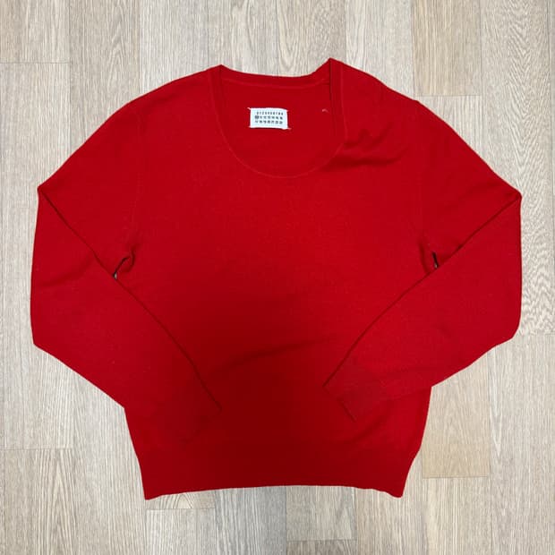 마틴 마르지엘라 본인기 루즈넥 스웨터 니트 L