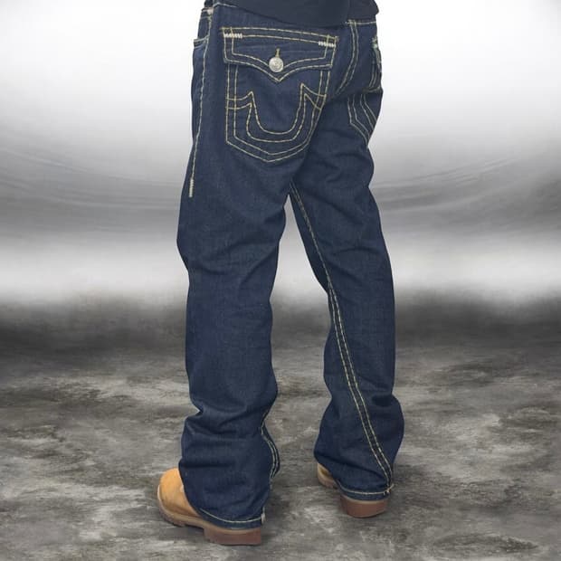 트루릴리전 조이 슈퍼티 플레어 부츠컷 데님팬츠