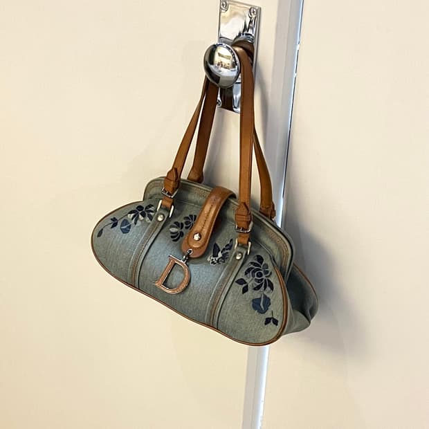 디올 데님 디텍티브 D참 FW2005 숄더백