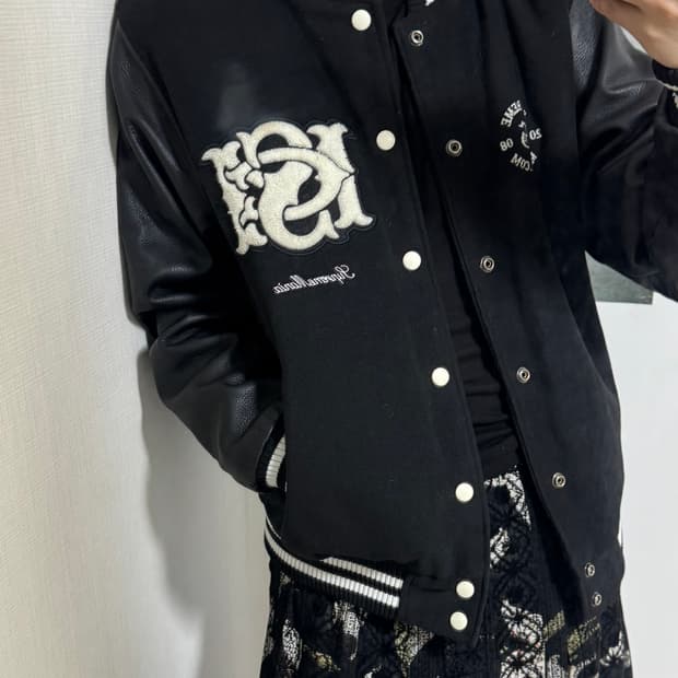 Vintage Leather Two-tone Varsity