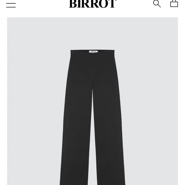 (새상품)BIRROT LAY2 레이2 스트레이트 팬츠 BLACK
