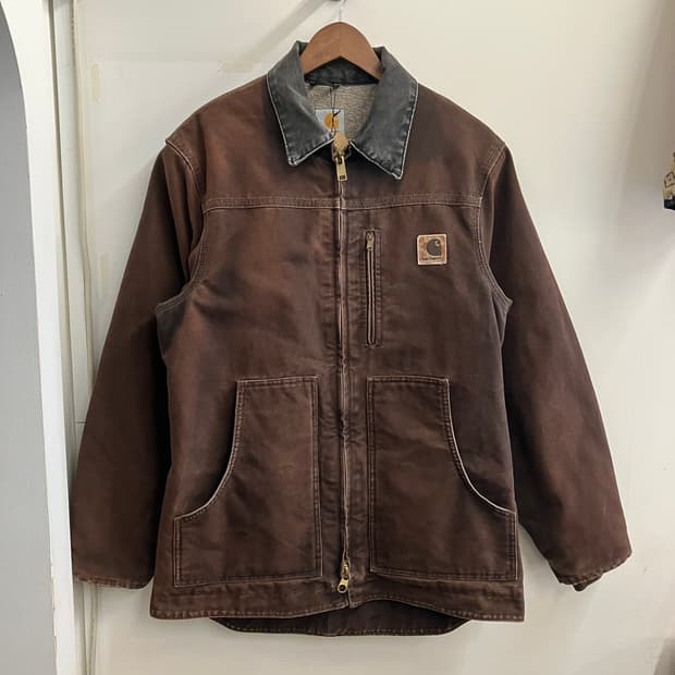 N162 칼하트 자켓 c61 dkb 브라운